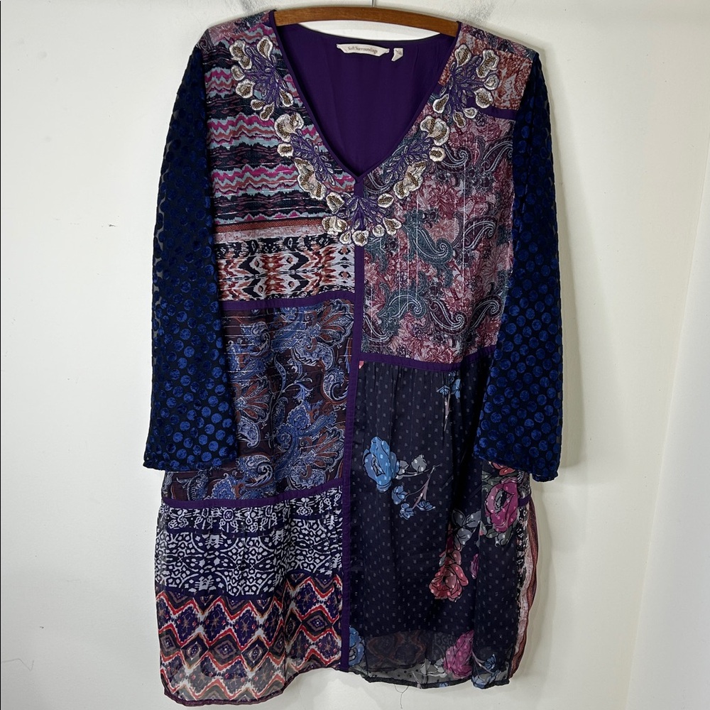 SOFT SURROUNDINGS All Together Patchwork Tunic Dr… - image 16